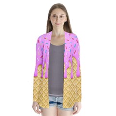 Strawberry Ice Cream Drape Collar Cardigan by jumpercat