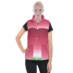 Watermelon Women s Button Up Puffer Vest by jumpercat