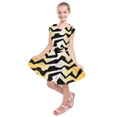 Polynoise Tiger Kids  Short Sleeve Dress by jumpercat