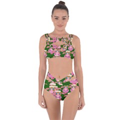 Seamless Tile Repeat Pattern Bandaged Up Bikini Set  by BangZart