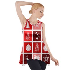 Christmas Map Innovative Modern Side Drop Tank Tunic by BangZart