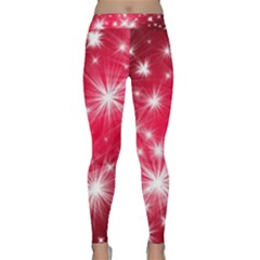 Christmas Star Advent Background Classic Yoga Leggings by BangZart