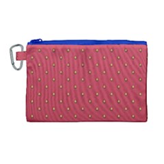 Strawberry Pattern Canvas Cosmetic Bag (large) by jumpercat