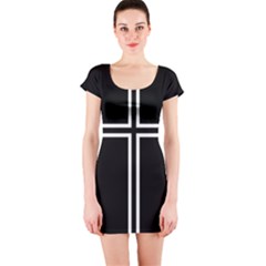 Kof Kyo Kusanagi Cross Short Sleeve Bodycon Dress by jumpercat