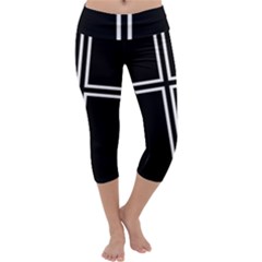 Kof Kyo Kusanagi Cross Capri Yoga Leggings by jumpercat