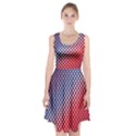 Dots Red White Blue Gradient Racerback Midi Dress View1