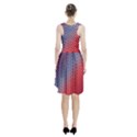 Dots Red White Blue Gradient Racerback Midi Dress View2