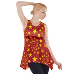 Star Stars Pattern Design Side Drop Tank Tunic by BangZart