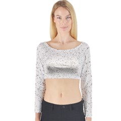 Pattern Star Pattern Star Long Sleeve Crop Top by BangZart