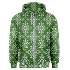 St Patrick S Day Damask Vintage Men s Zipper Hoodie by BangZart