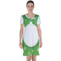 Christmas Bauble Ball Short Sleeve Nightdress by BangZart