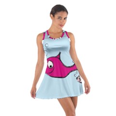 Fish Swarm Meeresbewohner Creature Cotton Racerback Dress by BangZart