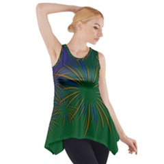 Sylvester New Year S Day Year Party Side Drop Tank Tunic by BangZart