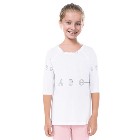 Taboo Kids  Quarter Sleeve Raglan Tee by Valentinaart