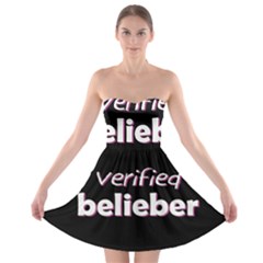 Verified Belieber Strapless Bra Top Dress by Valentinaart