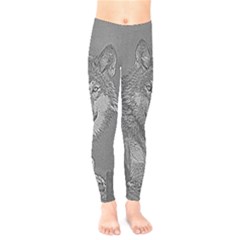 Wolf Forest Animals Kids  Legging by BangZart