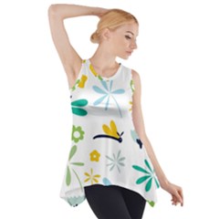 Busy Dragonflies Side Drop Tank Tunic by Bigfootshirtshop