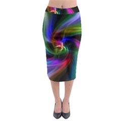 Peacock Bird Animal Feather Midi Pencil Skirt by Celenk