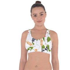 Juicy Currants Cross String Back Sports Bra by TKKdesignsCo