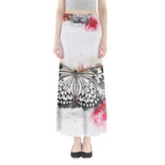 Butterfly Animal Insect Art Full Length Maxi Skirt by Celenk