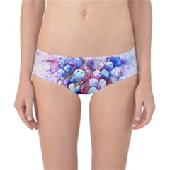 Berries Pink Blue Art Abstract Classic Bikini Bottoms by Celenk