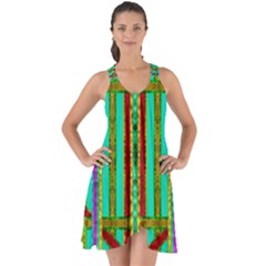 Gift Wrappers For Body And Soul In  A Rainbow Mind Show Some Back Chiffon Dress by pepitasart