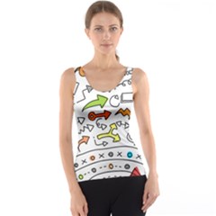 Desktop Pattern Art Graphic Design Tank Top by Celenk