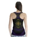 Fractal Blue Eye Fantasy 3d Racer Back Sports Top View2