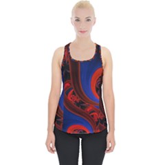 Fractal Abstract Pattern Circles Piece Up Tank Top by Celenk
