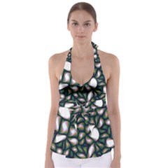 Fuzzy Abstract Art Urban Fragments Babydoll Tankini Top by Celenk