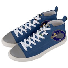 Uss Virginia ( Ssn 774 ) Crest Men s Mid-top Canvas Sneakers by Bigfootshirtshop