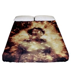 Science Fiction Teleportation Fitted Sheet (california King Size) by Celenk