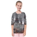 Destruction War Conflict Explosive Kids  Quarter Sleeve Raglan Tee View1