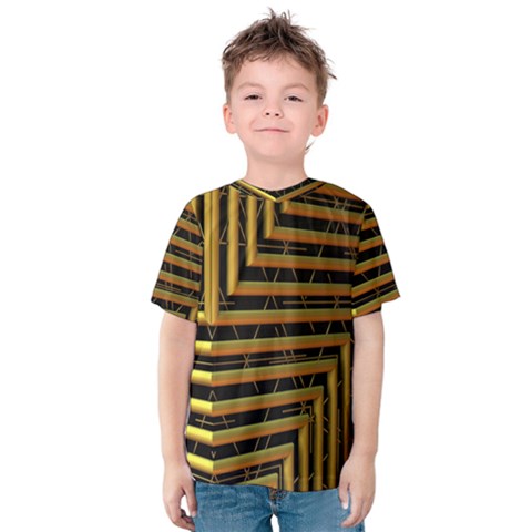 Modern Art Sculpture Architecture Kids  Cotton Tee by Celenk