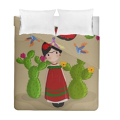 Frida Kahlo Doll Duvet Cover Double Side (full/ Double Size) by Valentinaart