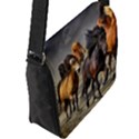 Horses Stampede Nature Running Flap Messenger Bag (L)  View2