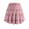 Pink Beige Hats Mini Flare Skirt View2