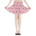 Pink Beige Hats Mini Flare Skirt View3