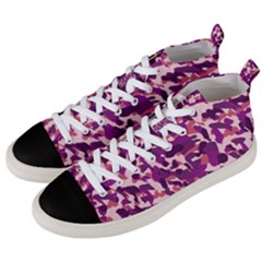 Pink Camo Men s Mid-top Canvas Sneakers by snowwhitegirl