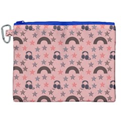 Music Stars Peach Canvas Cosmetic Bag (xxl) by snowwhitegirl