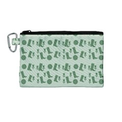 Green Boots Canvas Cosmetic Bag (medium) by snowwhitegirl