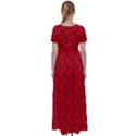 Red Music High Waist Short Sleeve Maxi Dress View2