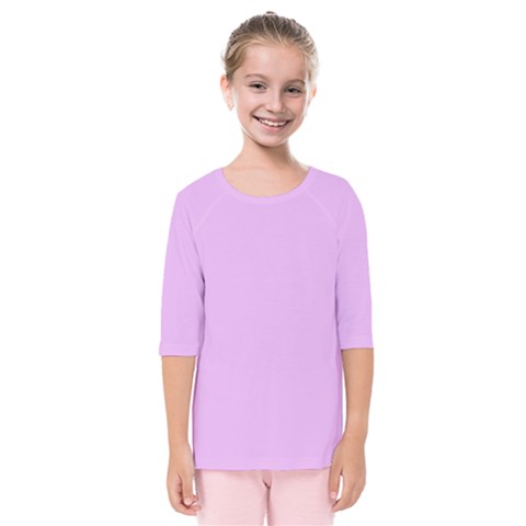 Baby Purple Kids  Quarter Sleeve Raglan Tee by snowwhitegirl