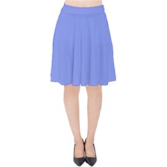 Lake Blue Velvet High Waist Skirt by snowwhitegirl