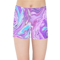 Abstract Art Texture Form Pattern Kids Sports Shorts by Nexatart