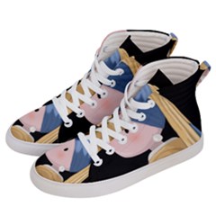 Girl With A Pearl Earring Women s Hi-top Skate Sneakers by Valentinaart