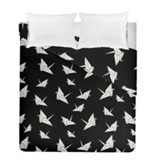 Paper Cranes Pattern Duvet Cover Double Side (full/ Double Size) by Valentinaart