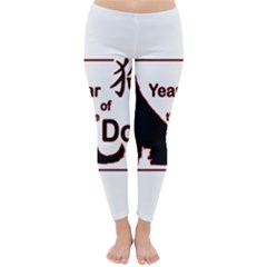 Year Of The Dog - Chinese New Year Classic Winter Leggings by Valentinaart