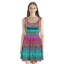 Years Of Peace Living In A Paradise Of Calm And Colors Split Back Mini Dress  View1