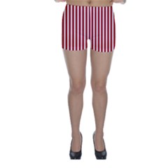 Red Stripes Skinny Shorts by jumpercat